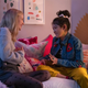 Shay Rudolph and Momona Tamada in The Baby-Sitters Club season two